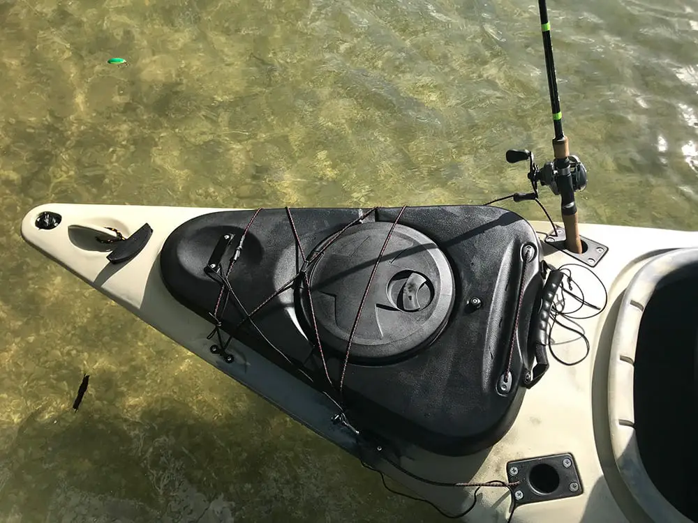 storage in fishing kayak