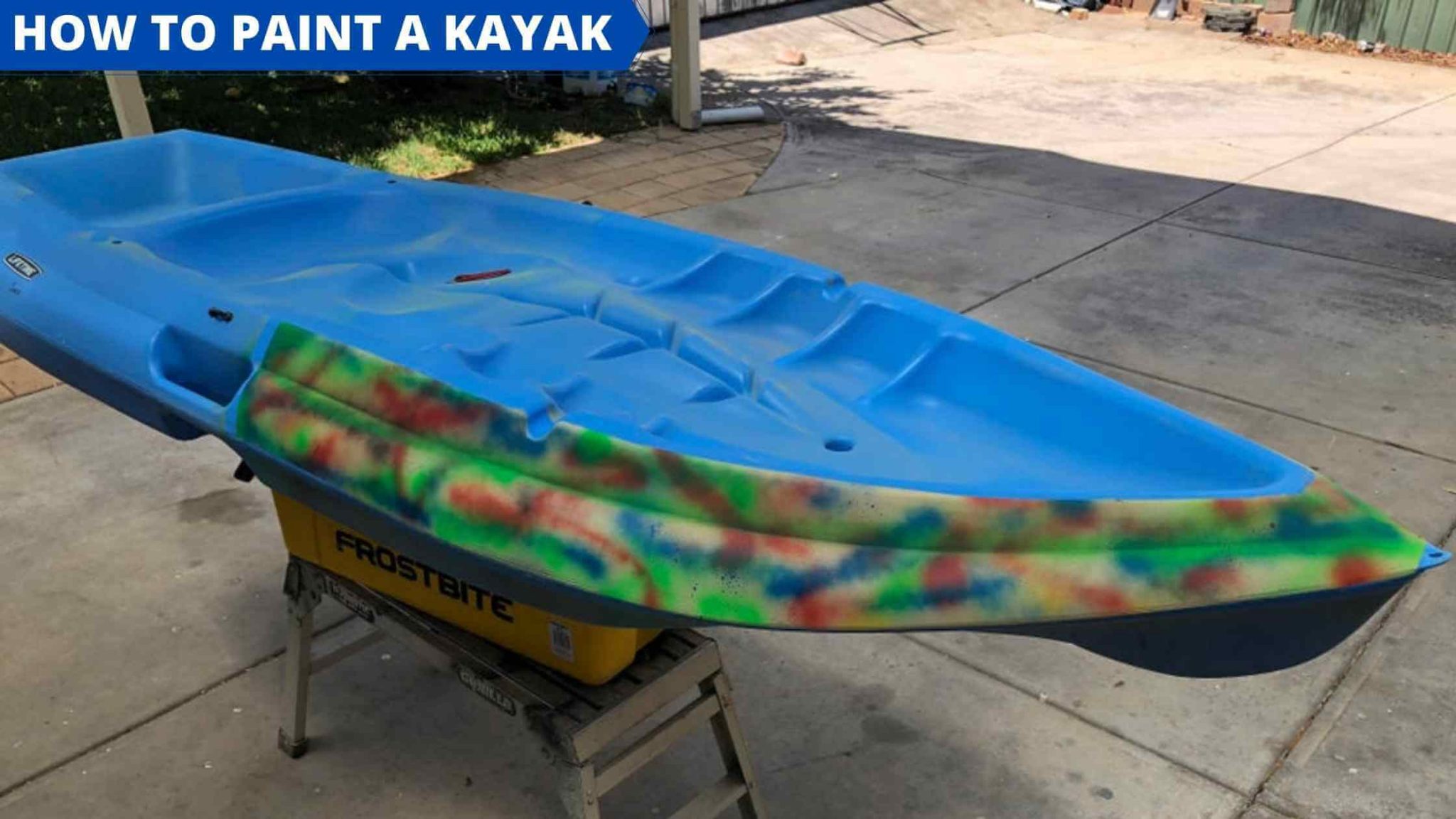 how to paint a kayak