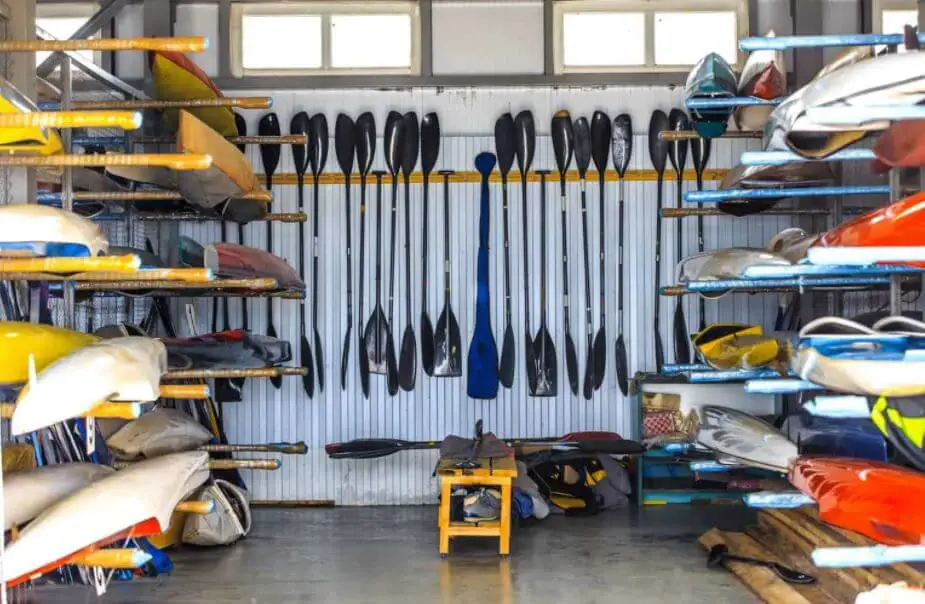 how to store a kayak in garage