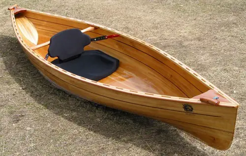 wooden kayak