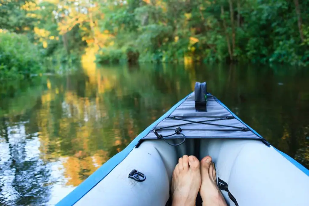 kayak on a small river