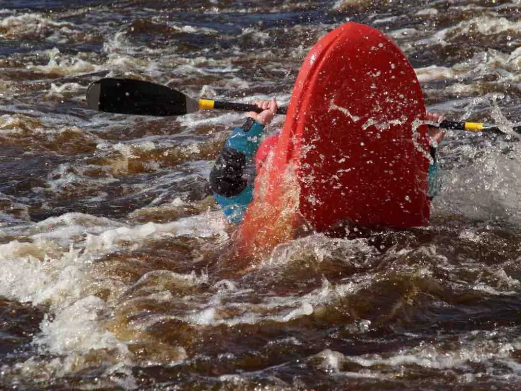 you are less likely to get stuck in flat water