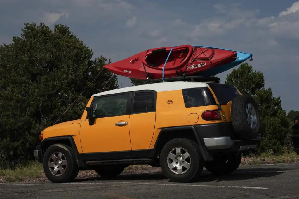 your kayak should hang out