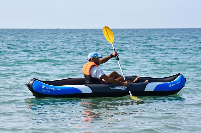 kayak, kayaking, sea, paddling, nature, water sport, ocean