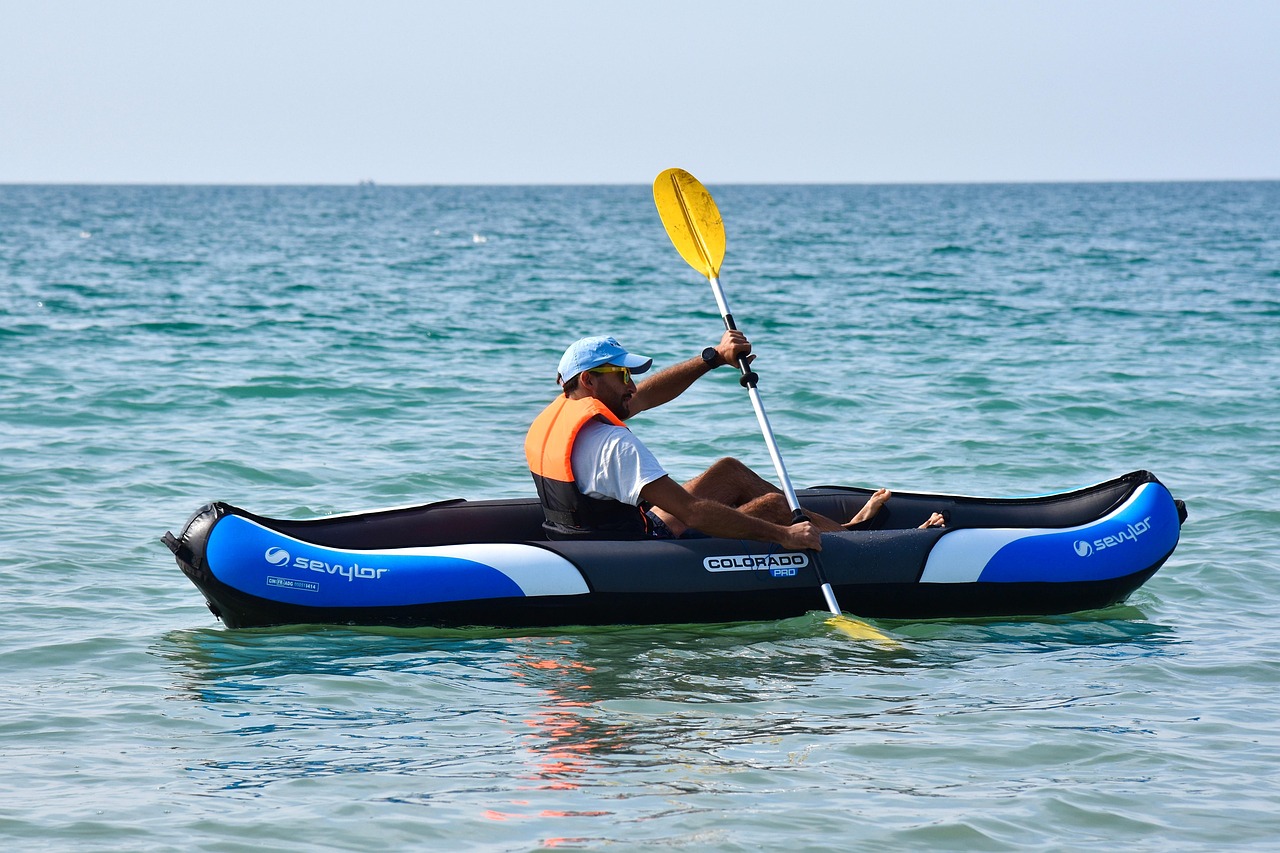 kayak, kayaking, sea, paddling, nature, water sport, ocean